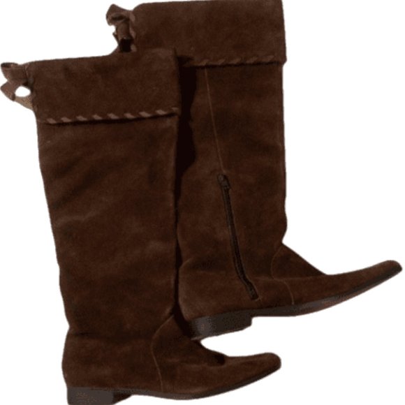 a.n.a.   Women's Faux Suede Knee High Brown Boots       Size 8.5 - Picture 4 of 10
